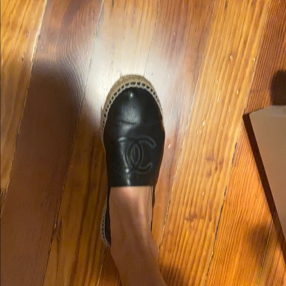 Chanel Lambskin Espadrilles-Black - Picture 7 of 8